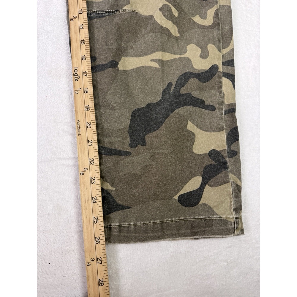 Kut From The Kloth Ashton Camo Barrel Leg Pant Size 6 High Rise Cotton Blend - Picture 9 of 11